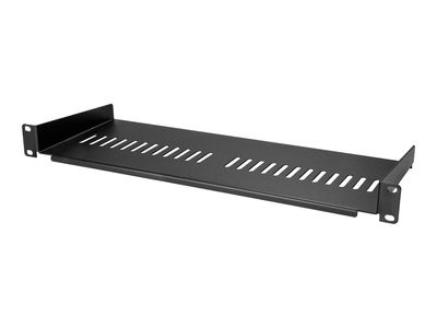 StarTech.com 1U Vented Server Rack Cabinet Shelf, 7in Deep Fixed Cantilever Tray, Rackmount Shelf for 19" AV/Data/Network Equipment Enclosure w/ Cage Nuts & Screws, 44lbs Weight Capacity - 1U Vented Rack Shelf (CABSHELF1U7V) - rack shelf - 1U_thumb