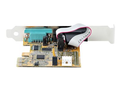 StarTech.com 2-Port PCI Express Serial Card, Dual Port PCIe to RS232 (DB9) Serial Interface Card, 16C1050 UART, Standard or Low Profile Brackets, COM Retention, For Windows & Linux - PCIe to Dual DB9 Card (21050-PC-SERIAL-CARD) - serial adapter - PCIe 2.0_8
