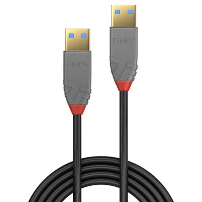Lindy 36754 USB Kabel USB 3.2 Gen 1 (3.1 Gen 1) 5 m USB A 5 Gbit/s Schwarz, Grau_2