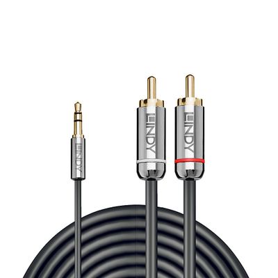 Lindy 35336 Audio-Kabel 5 m 3.5mm 2 x RCA Anthrazit_2