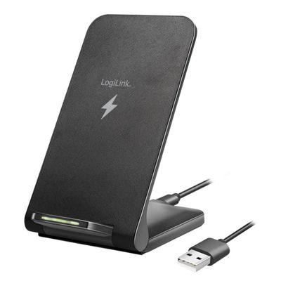 ZUB Logilink Smartphone Stand & WL Charger black_thumb