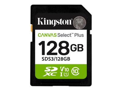 Kingston Canvas Select Plus - Flash-Speicherkarte - 128 GB - SDXC UHS-I_thumb