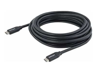 StarTech.com USB-C Kabel mit Power Delivery (5A) - St/St - 4m - USB 2.0 - Zertifiziert - USB 2.0 Typ-C Kabel - 100W/5A - USB Typ-C-Kabel - 4 m_2