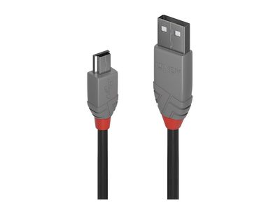 Cable Lindy USB 2.0 to mini USB-B 5m Black_2