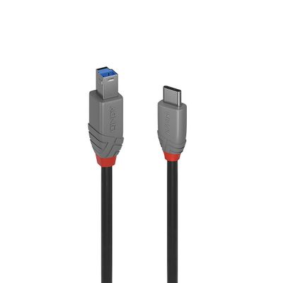 Lindy 36666 USB Kabel USB 3.2 Gen 1 (3.1 Gen 1) 1 m USB C USB B Schwarz_thumb