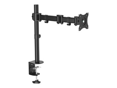 StarTech.com Desk Mount Monitor Arm 34 inch VESA Displays - Articulating Single Monitor Pole Mount - Height Adjustable Arm - Clamp/Grommet (ARMPIVOTB) - verstellbarer Arm_1