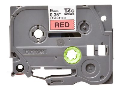 Brother laminiertes Schriftband P-Touch TZe-421 - 9 mm x 8 mm - Schwarz auf Rot_2