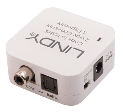 Lindy 70411 Kabeladapter Toslink RCA Weiß_thumb