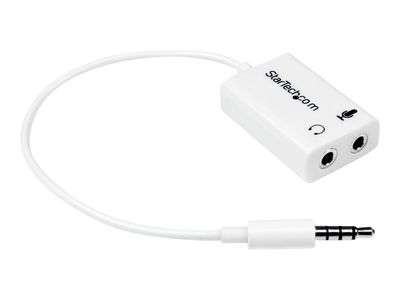 StarTech.com 4 Position Microphone and Headphone Splitter 3.5 mm 4 Pin / 4 Pole Mic and Audio Combo Splitter Cable (MUYHSMFFADW) - Headset-Splitter - 15.25 cm_1