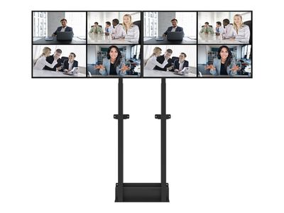 Neomounts ADM-875BL2 mounting component - micro adjustable - for 2 flat panels - black_6