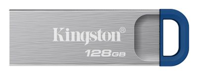 Kingston USB flash drive DataTraveler Kyson G2 - USB 3.2 Gen 1 - 128 GB - silver/blue_thumb