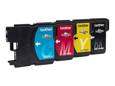 Brother LC1100 Value Pack - 4er-Pack - Schwarz, Gelb, Cyan, Magenta - Original - Tintenpatrone_2