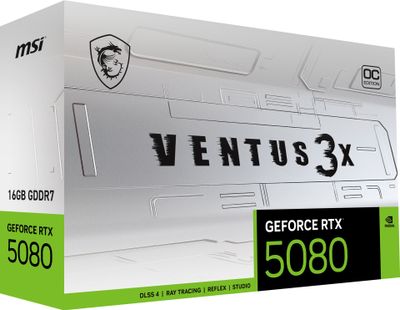 MSI VENTUS GEFORCE RTX 5080 16G 3X OC WHITE graphics card NVIDIA 16 GB GDDR7_2