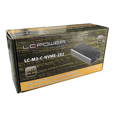 LC Power storage enclosure LC-M2-C-NVME-2X2 - NVMe-M.2  SSDs - USB 3.2 (Gen 2x2)_9