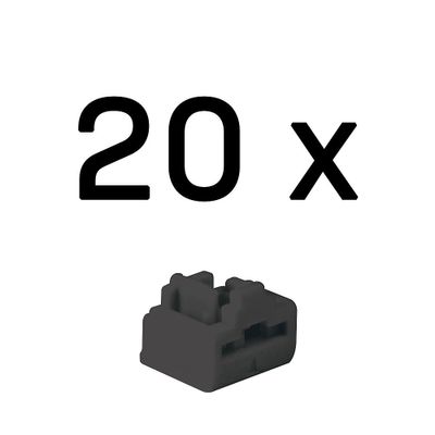 Lindy 47892 Schnittstellenblockierung RJ-45 Schwarz Acrylnitril-Butadien-Styrol (ABS) 20 Stück(e)_thumb