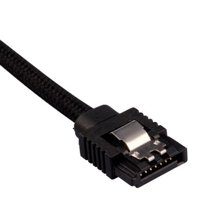 CORSAIR Premium-Sleeved-SATA-Kabel 2er Pack - Schwarz_2