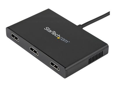 StarTech.com 3 Port Mini DisplayPort MST Hub - 4K 30Hz - Mini DP to HDMI Video Splitter for Multiple Monitors - mDP to HDMI (MSTMDP123HD) - video/audio splitter - 3 ports_5