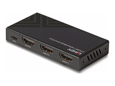 Lindy - video/audio switch - 8K60 - 2 ports_3