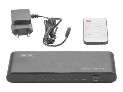 DIGITUS 4K HDMI switch DS-45317 - video/audio switch - 5 ports_3