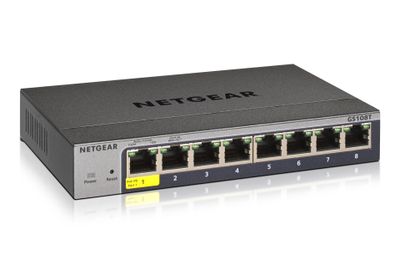 NETGEAR GS108T Managed L2 Gigabit Ethernet (10/100/1000) Grau_1