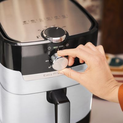 Tefal Easy Fry & Grill EY501A Einzelbild 4,2 l Eigenständig 1550 W Heißluftfritteuse Schwarz, Edelstahl_7