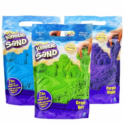KINETIC SAND Spielsand farblich nicht sortiert 907 g blau grün lila Farben werden zufällig ausgewählt_1