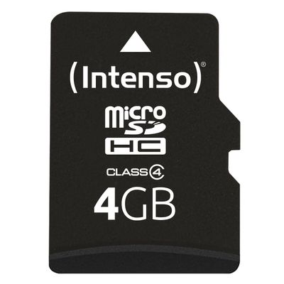 Intenso MicroSD Karte inkl. SD Adapter - Class 4 - 4 GB_1