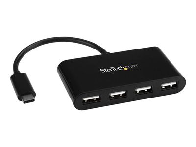 StarTech.com 4-Port USB-C Hub - USB-C to 4x USB-A Hub Adapter - Mini USB 2.0 Hub - Bus-powered USB Type-C Port Expander (ST4200MINIC) - hub - 4 ports_thumb