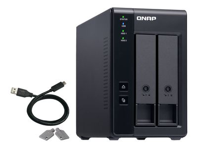 QNAP Erweiterungsgehäuse TR-002 - 2 x 2.5"/3.5" HDD/SSD - USB 3.1_6