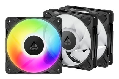 ARCTIC Freezer P12 Pro A-RGB - 3 Pack - 120 mm A-RGB PWM Fan with Cable Splitter_thumb