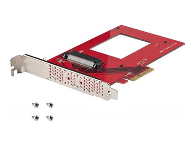StarTech.com U.3 to PCIe Adapter Card, PCIe 4.0 x4 Adapter For 2.5" U.3 NVMe SSDs, SFF-TA-1001 PCI Express Add-in Card for Desktops/Servers, TAA Compliant - OS Independent (PEX4SFF8639U3) - Schnittstellenadapter - U.3 NVMe - PCIe 4.0 x4 - TAA-konform_1