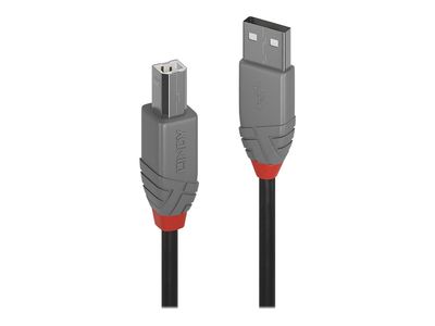 Lindy USB cable Anthra Line - USB 2.0 / USB Type B - 2 m_2