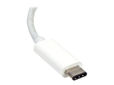 StarTech.com USB-C to VGA Adapter - White - 1080p - Video Converter For Your MacBook Pro / Projector / VGA Display (CDP2VGAW) - external video adapter - white_6