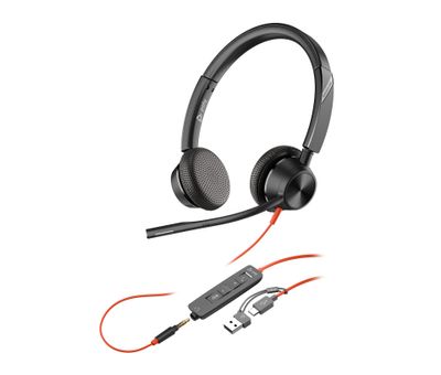 HP Poly Blackwire 3325 USB-C Stereo-Headset + 3.5-mm-Stecker + USB-C/A-Adapter_11