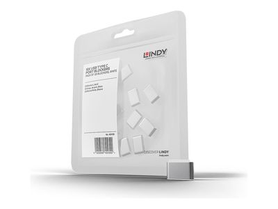 ZUB Lindy USB Typ C Port Schloss weiß 10 Stück_thumb