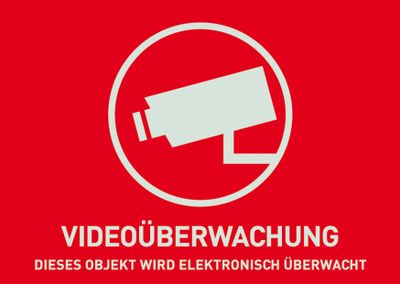 ABUS Warnaufkleber Videoüberwachung - 148 x 105 mm_thumb