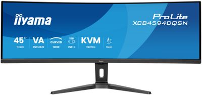 iiyama LED Curved-Display XCB4594DQSN-B1- 114.3 cm (45") - 5120 x 1440 5K DQHD_2
