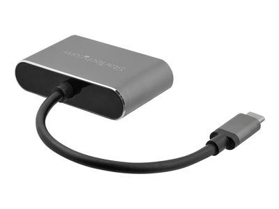 StarTech.com USB-C auf VGA und HDMI Adapter - Aluminium - USB-C Multiport Adapter - 4K 30Hz - Space Grey - Grau - integriertes Kabel - externer Videoadapter - IT6222 - Space-grau_5