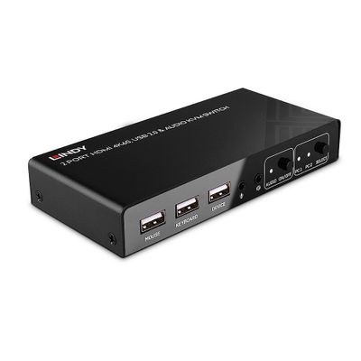 Lindy 32809 Tastatur/Video/Maus (KVM)-Switch Schwarz_2