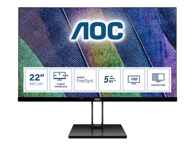 AOC LED-Display 22V2Q - 54.6 cm (21.5") - 1920 x 1080 Full HD_thumb