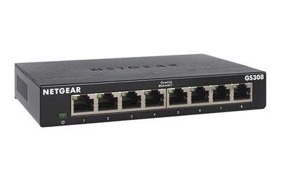NETGEAR GS308-300PES Netzwerk-Switch Unmanaged L2 Gigabit Ethernet (10/100/1000) Schwarz_thumb