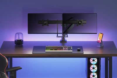 Neomounts NM-D775DXBLACK Monitor arm 10-32" - gas spring - Topfix - 180°-stop_15