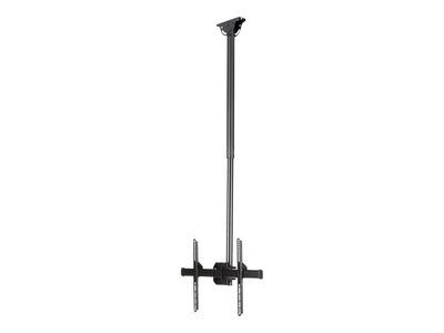 StarTech.com Ceiling TV Mount - 3.5' to 5' Pole - Full Motion - Supports Displays 32” to 75" - For VESA Mount Compatible TVs (FLATPNLCEIL) bracket - for flat panel - black_thumb