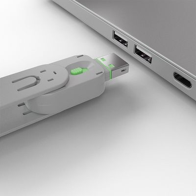 Lindy 40451 Schnittstellenblockierung Schnittstellenblockierung + Schlüssel USB Typ-A Grün Acrylnitril-Butadien-Styrol (ABS) 5 Stück(e)_3