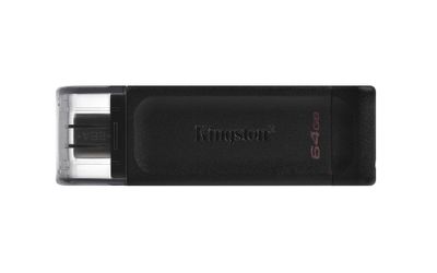 Kingston USB-Stick DataTraveler 70 - USB 3.2 Gen 1 (3.1 Gen 1) - 64 GB - Black_thumb