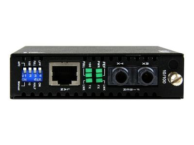 StarTech.com LWL / Glasfaser Medienkonverter - 10/100 Mbit/s Ethernet Medien Konverter ST 2 km - 100Base-FX Multimode - Medienkonverter - 10Mb LAN, 100Mb LAN_2