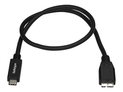 StarTech.com USB C to Micro USB Cable 0.5m - USB 3.1 Type C to Micro USB Type B Cable - Micro USB 3.1 to USB-C - Thunderbolt 3 Compatible (USB31CUB50CM) - USB-C cable - 50 cm_2