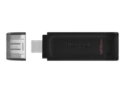 Kingston USB flash drive DataTraveler 70 - USB 3.2 Gen 1 - 128 GB - black_thumb