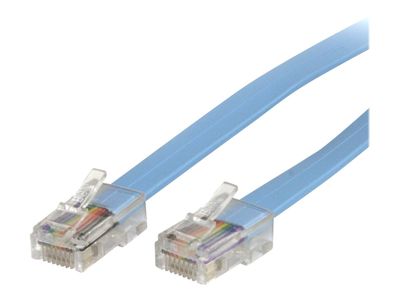 StarTech.com Cisco Console Rollover Cable - RJ45 Ethernet - Network cable - RJ-45 (M) to RJ-45 (M) - 6 ft - molded, flat - blue - ROLLOVERMM6 - network cable - 1.8 m - blue_thumb
