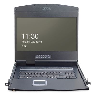 KVM Konsole 19" Digitus 16-Port CAT5 FR black_2